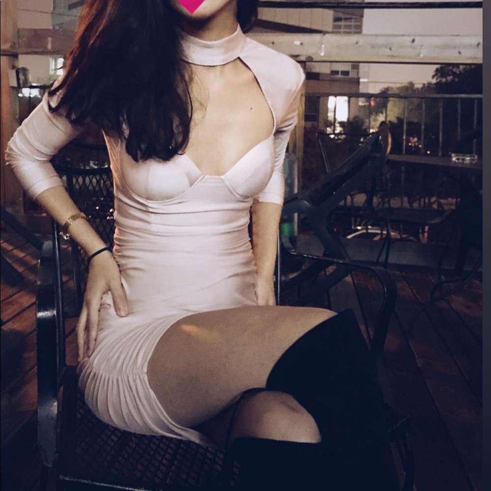 Tigermist Baby Pink Long Sleeve Dress
